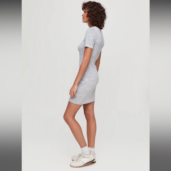 ✨SOLD ✨ Aritzia Wilfred Free Mara Dress -Heather White- XXS - Picture 2 of 10